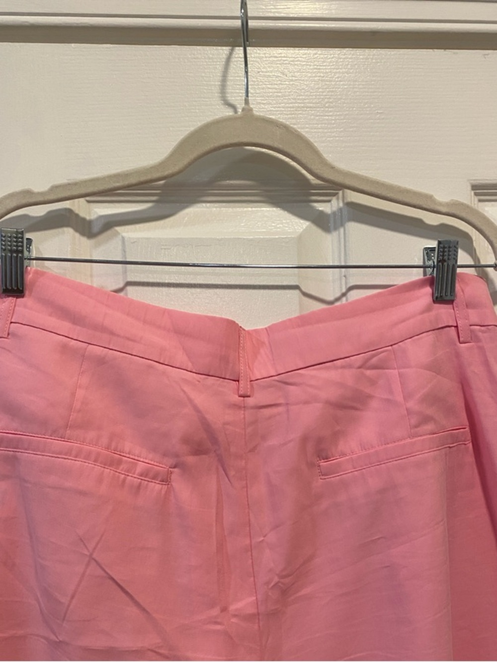 Zara Pink Wide-Leg High-Rise Trousers - Picture 6 of 6